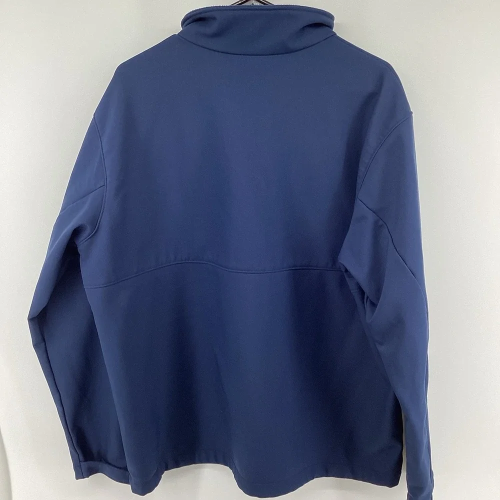 Columbia Ascender Softshell Jacket Men XL Navy Blue Full Zip WM6044 Fleece Lined